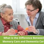 Family Caregiver Giving Company to Dementia Senior Parent