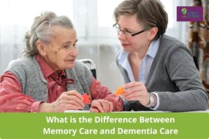 Family Caregiver Giving Company to Dementia Senior Parent