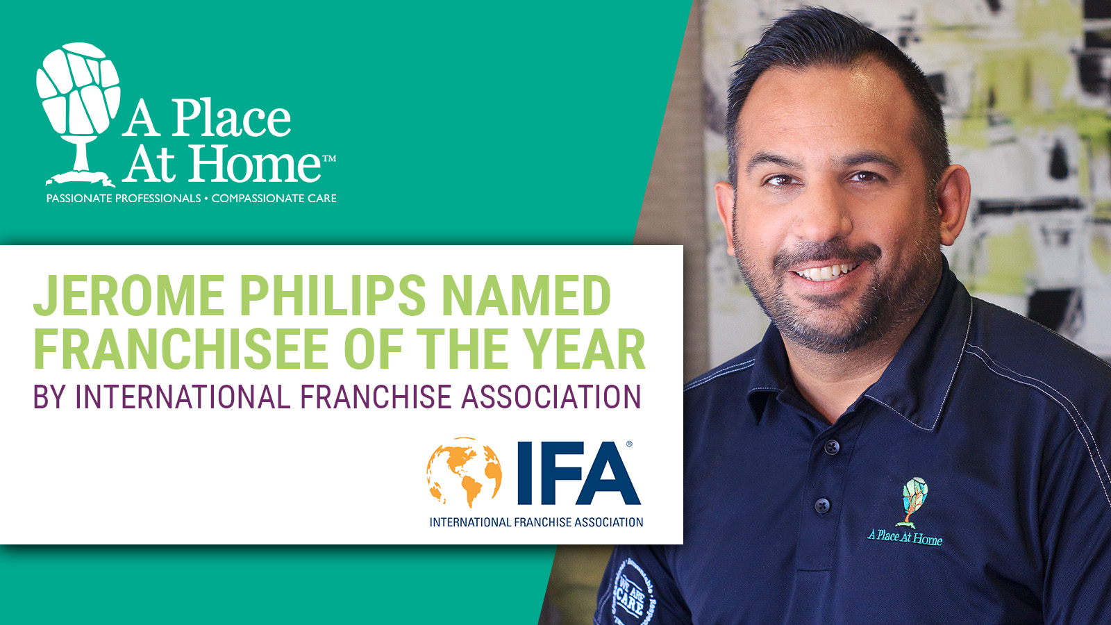 Jerome Philips IFA Franchisee of the Year