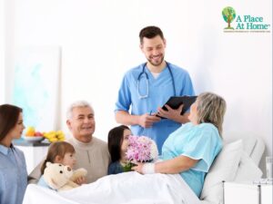 family caregiver visit senior to hospital
