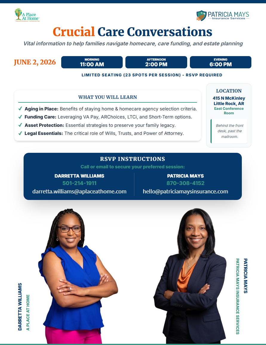 Crucial Care Conversations Event in Little Rock, AR