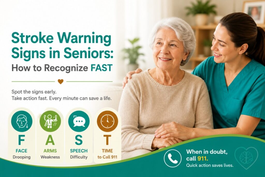Stroke warning signs in seniors