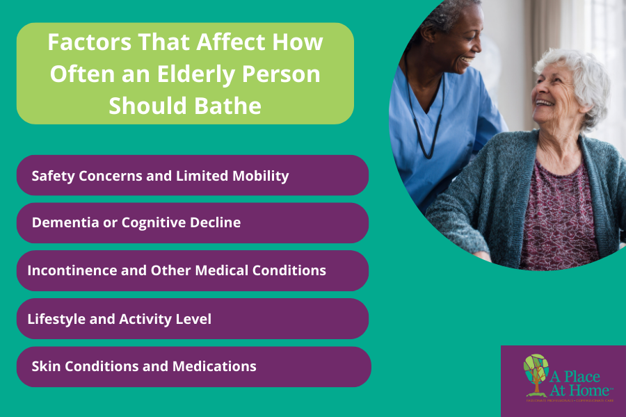 What Affects How Often an Elderly Person Should Bathe - A Place At Home