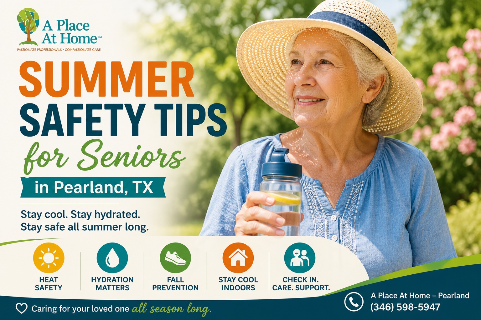Summer Safety Tips for Seniors in Pearland, TX