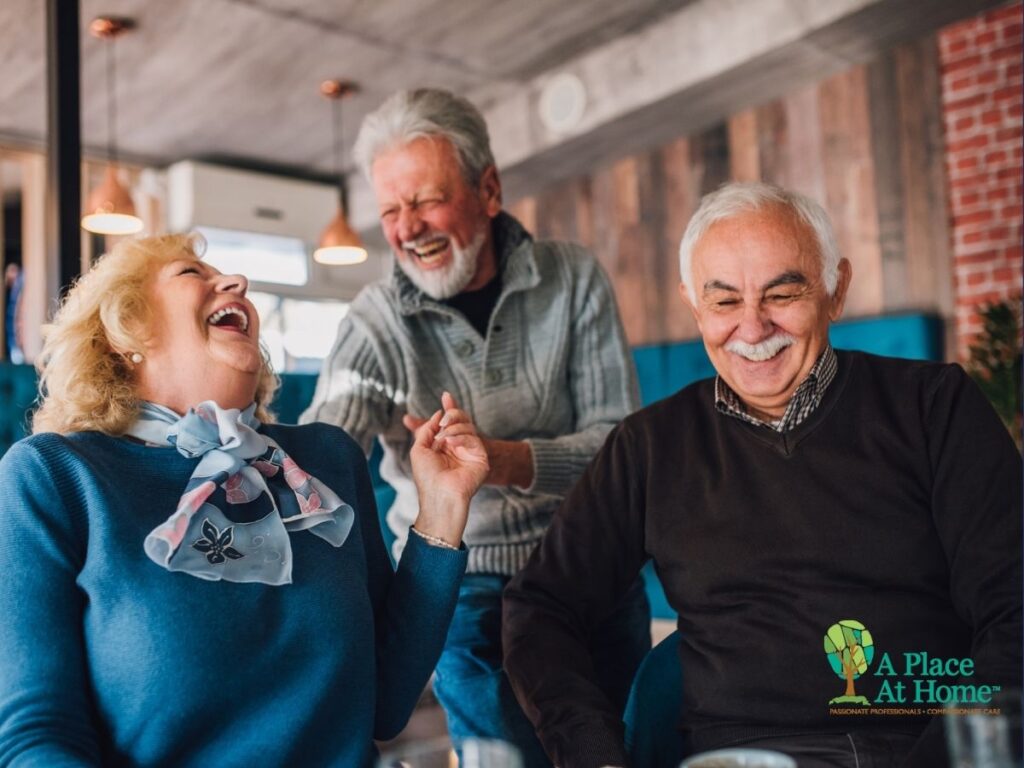 seniors are having fun at event