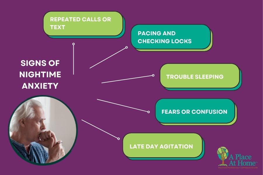 signs of nighttime anxiety in seniors