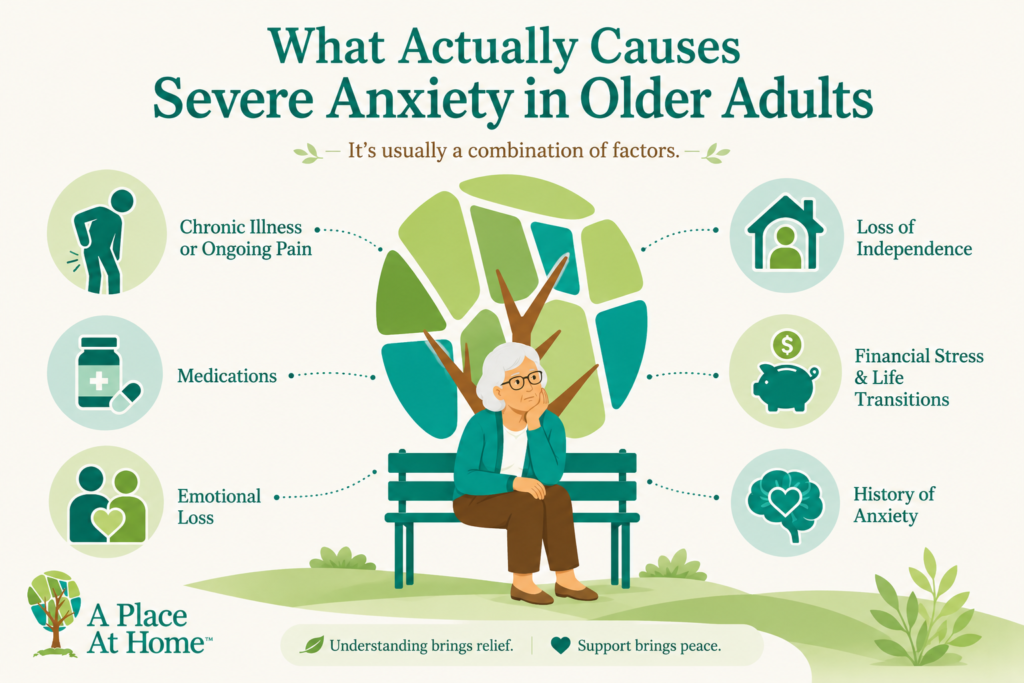 What causes anxiety in older adults-infographic
