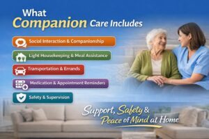 Companion care services for seniors