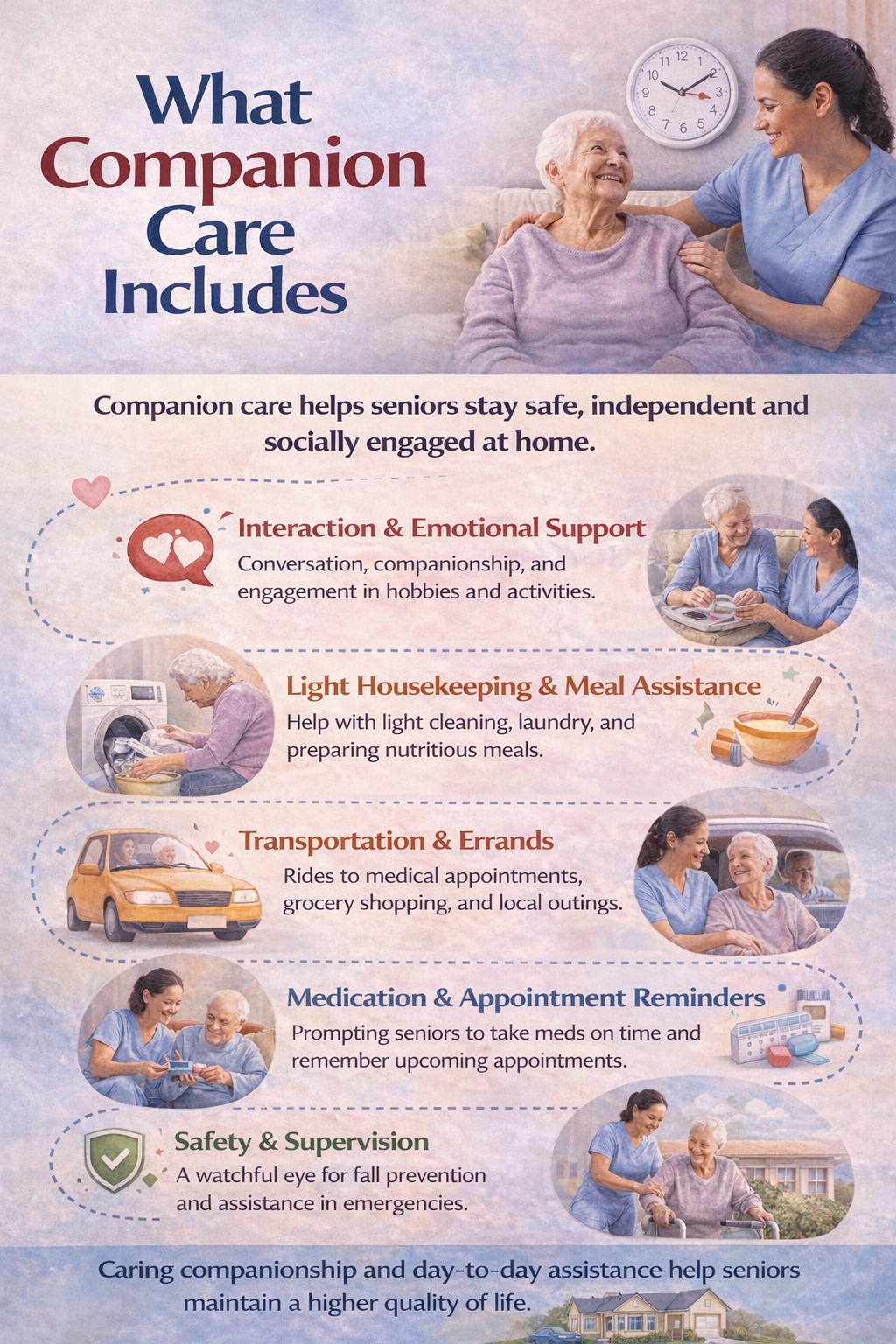 Key Services Included in Companion Care