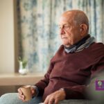 dementia senior man living alone at home